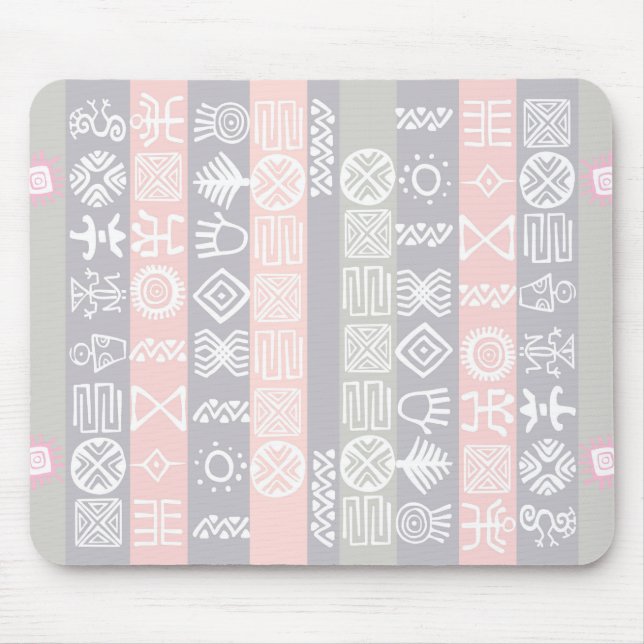 Ethnic African Boho Design Mouse Pad (Front)