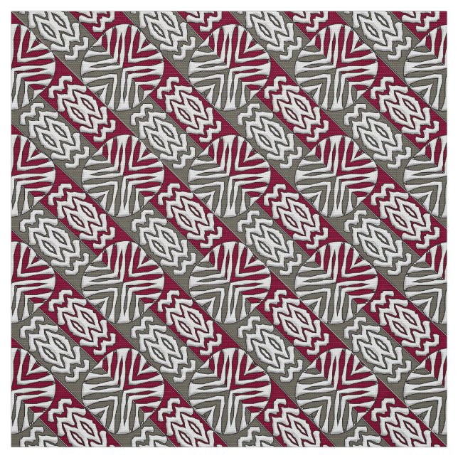 Ethnic African Geometric pattern Fabric (Swatch)