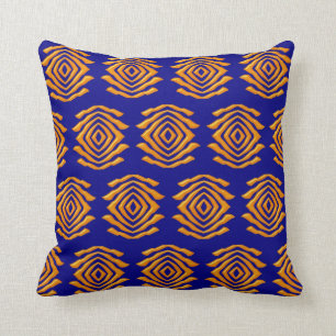 Ethnic African Geometric Pattern Throw Pillow
