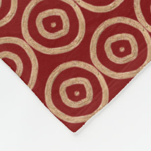 ethnic african hand-drawn pattern fleece blanket