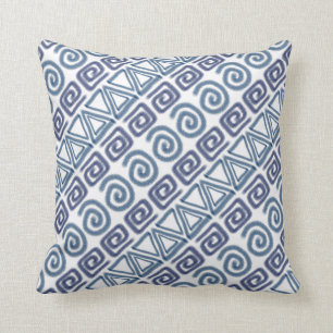 ethnic african hand-drawn pattern throw pillow