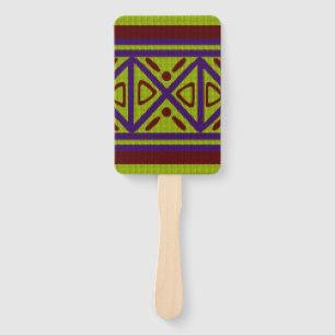Ethnic African Knitted style design Hand Fan