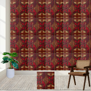 Ethnic African Motif Tile Art for Walls and Floors