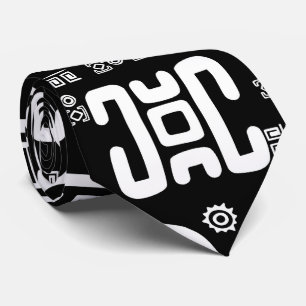 Ethnic African Pattern- Black and White #3 Tie