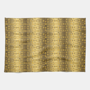 Ethnic African pattern with Adinkra simbols Kitchen Towel