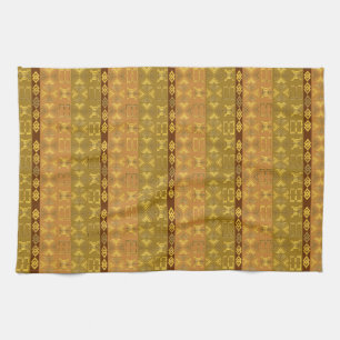 ethnic african pattern with Adinkra simbols Kitchen Towel