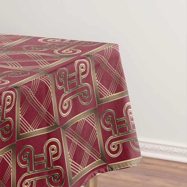 Ethnic African pattern with Adinkra simbols Tablecloth (In Situ)