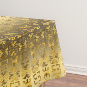 Ethnic African pattern with Adinkra simbols Tablecloth