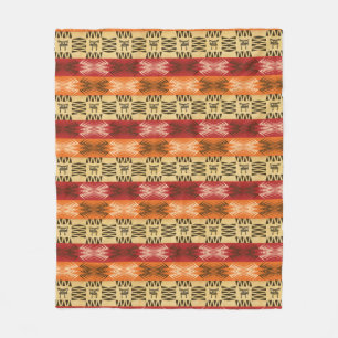 ethnic african  pattern with simbols. fleece blanket
