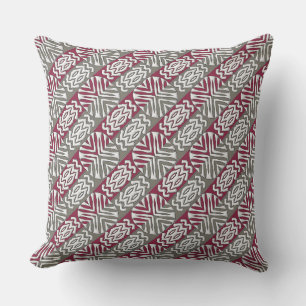 ethnic african seamless pattern.monogram. outdoor pillow