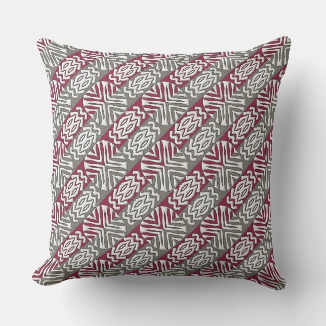 ethnic african seamless pattern.monogram. outdoor pillow (Front)