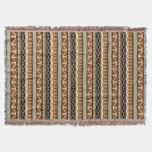 ethnic african seamless pattern throw blanket