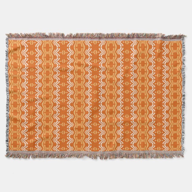 ethnic african seamless pattern throw blanket (Front)