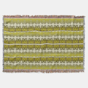 Ethnic african tribal adinkra simbols pattern throw blanket