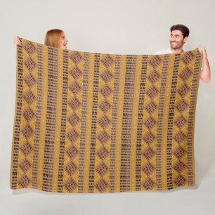ethnic african tribal geometric pattern fleece blanket