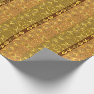 Ethnic African Tribal Geometric Wrapping Paper
