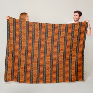 ethnic african tribal pattern. Adinkra simbols. Fleece Blanket