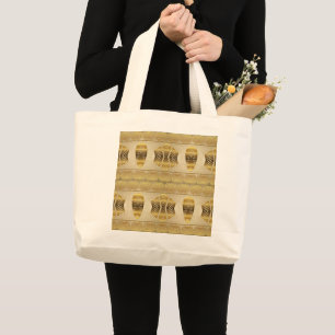 ethnic african tribal pattern large tote bag