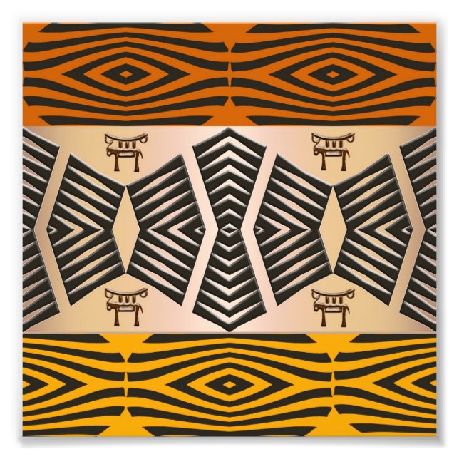 ethnic african tribal pattern photo print (Front)