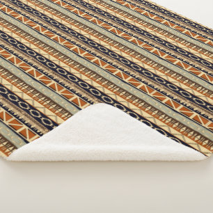 Ethnic african tribal pattern. sherpa blanket