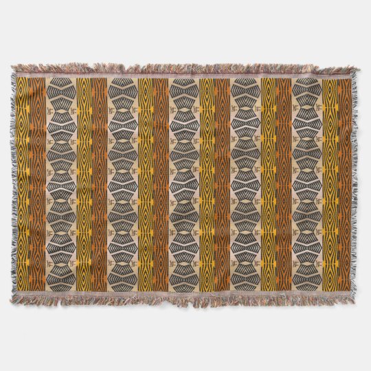 ethnic african tribal pattern throw blanket Zazzle.ca