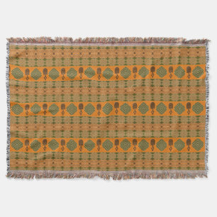 ethnic african tribal pattern throw blanket