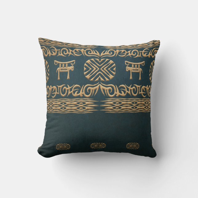 Ethnic african tribal pattern. throw pillow (Front)