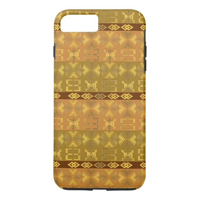 ethnic african tribal pattern with Adinkra simbols Case-Mate iPhone Case (Back)