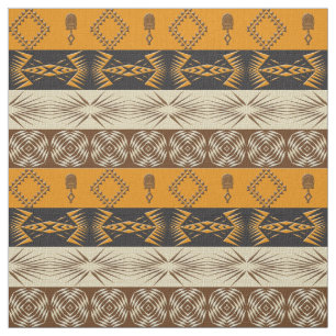 Ethnic African tribal striped pattern Fabric