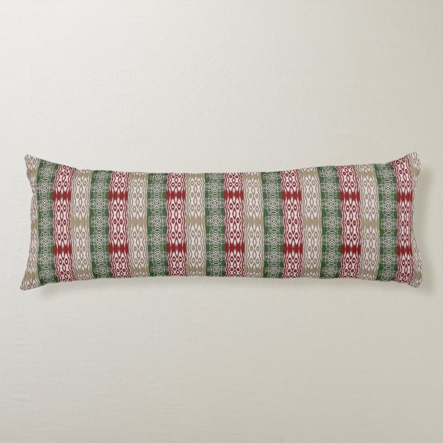 Ethnic African Tribal Stripes Pattern Body Pillow (Front)