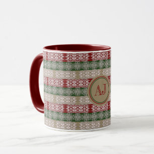 Ethnic African Tribal Stripes Pattern. Mug