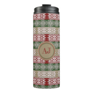 Ethnic African Tribal Stripes Pattern. Thermal Tumbler