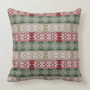Ethnic African tribal stripes pattern Throw Pillow