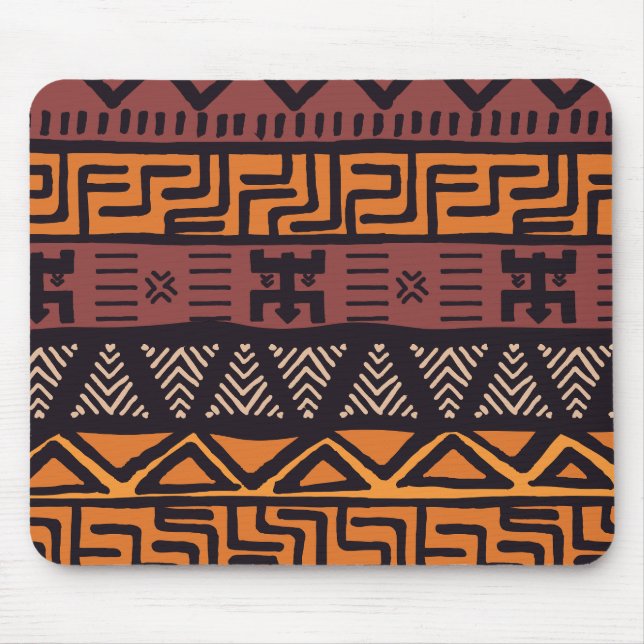 Ethnic African Vibes In Bohemian Style Mouse Pad (Front)