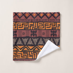Ethnic African Vibes In Bohemian Style Wash Cloth