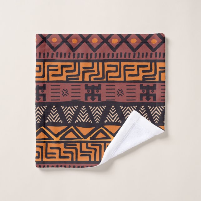 Ethnic African Vibes In Bohemian Style Wash Cloth (Wash Cloth)
