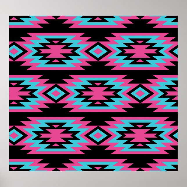 Ethnic American Indian: Aztec Motifs. Poster (Front)