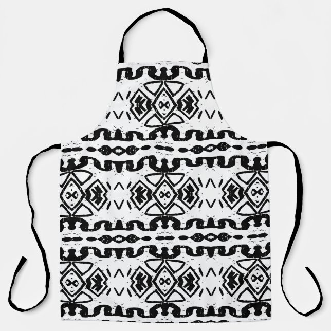 Ethnic Aztec, Vintage Striped Pattern. Apron (Front)