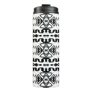 Ethnic Aztec, Vintage Striped Pattern. Thermal Tumbler