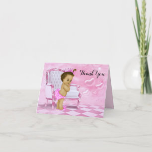 Ethnic Baby Girl Shower Thank You