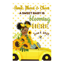 Ethnic Baby Girl | Yellow Sunflower Baby Shower