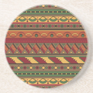 Ethnic background coaster