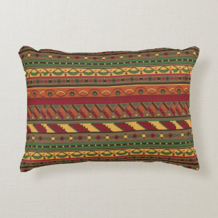Ethnic background decorative pillow