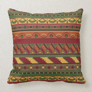 Ethnic background throw pillow