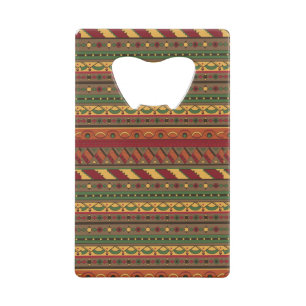 Ethnic background wallet bottle opener