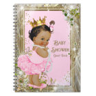 Ethnic Ballerina Princess Baby shower Livre d'or
