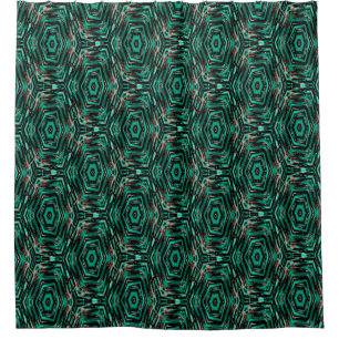 Ethnic, black and turquoise .