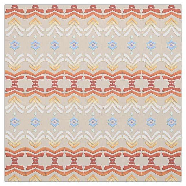 ethnic bohemian style geometric pattern. fabric (Swatch)