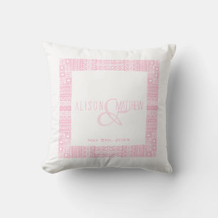 Ethnic Boho-chic Personalized Wedding Pillow 1