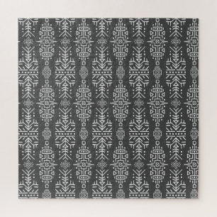 Ethnic Boho Chic: Seamless Tribal Design Jigsaw Puzzle